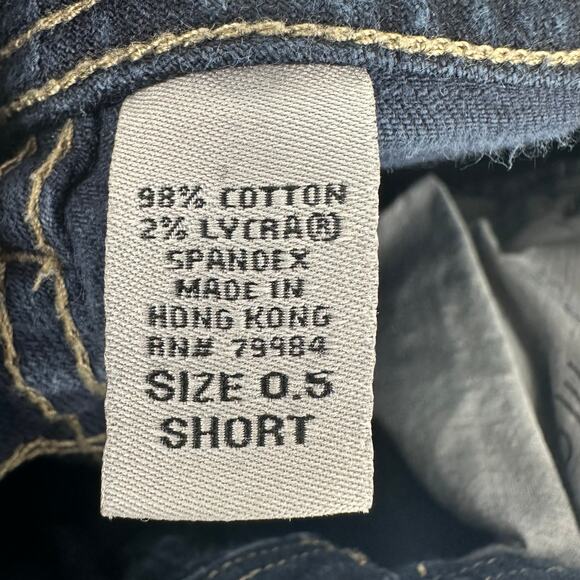 Chico's Platnum Dark Wash Straight Leg Jeans Sz 0.5 Short - Picture 6 of 7